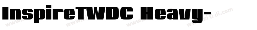 InspireTWDC Heavy字体转换